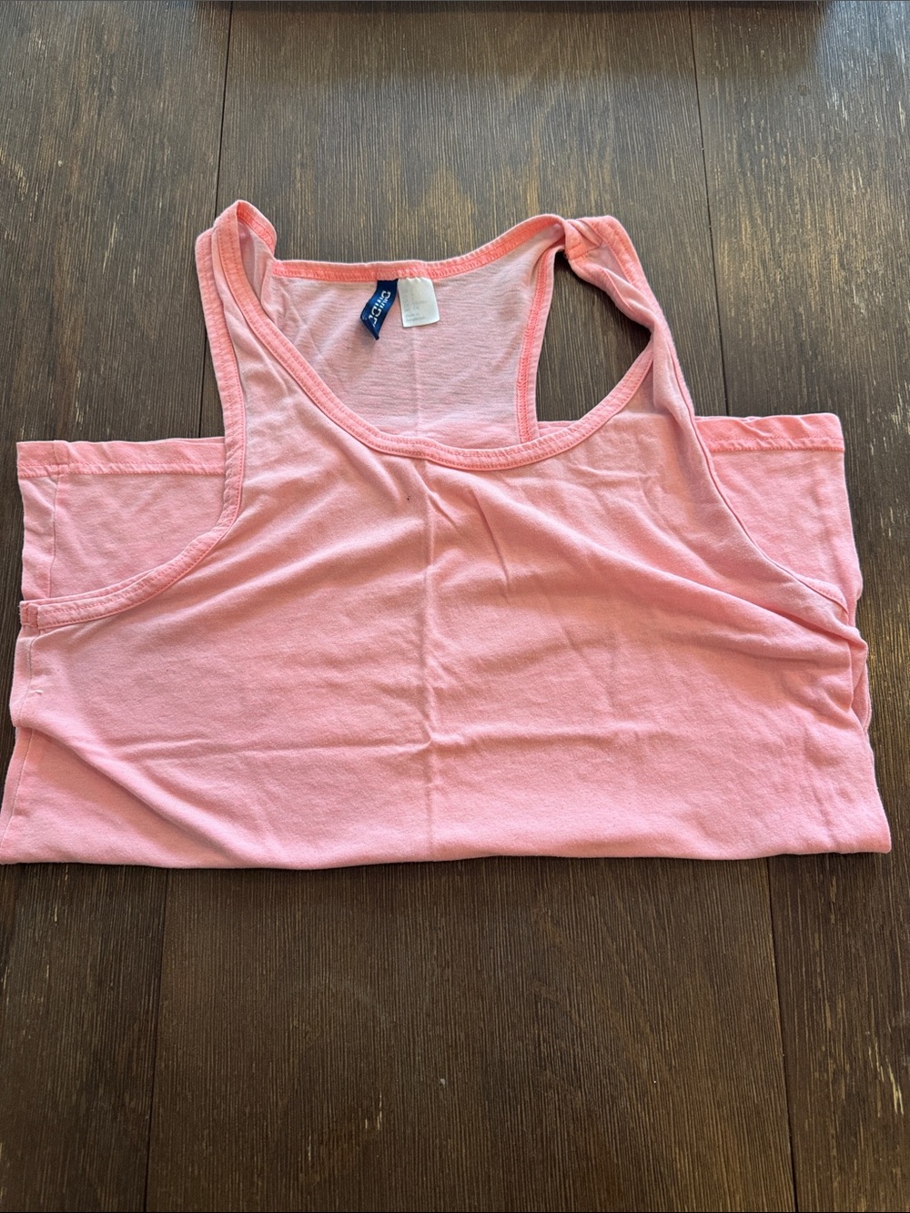 Divided Pink Racerback Tank Top